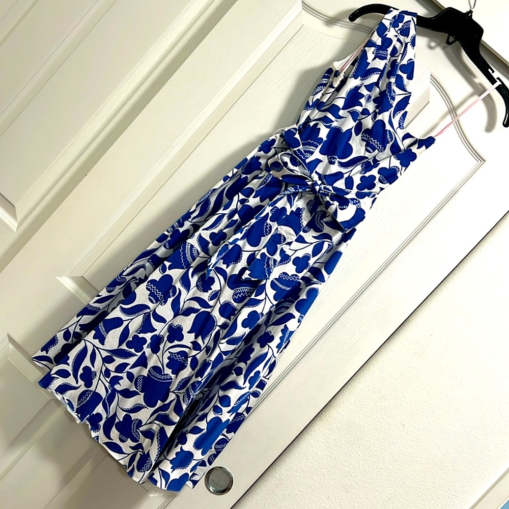 kate spade Floral Zig Zag One-Shoulder Sabrina dress size 4
